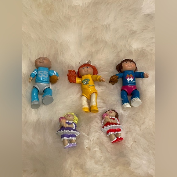 Vintage 1984 Cabbage Patch Kid Figures Lot of 5 PVC Mini Figurines - Picture 1 of 11